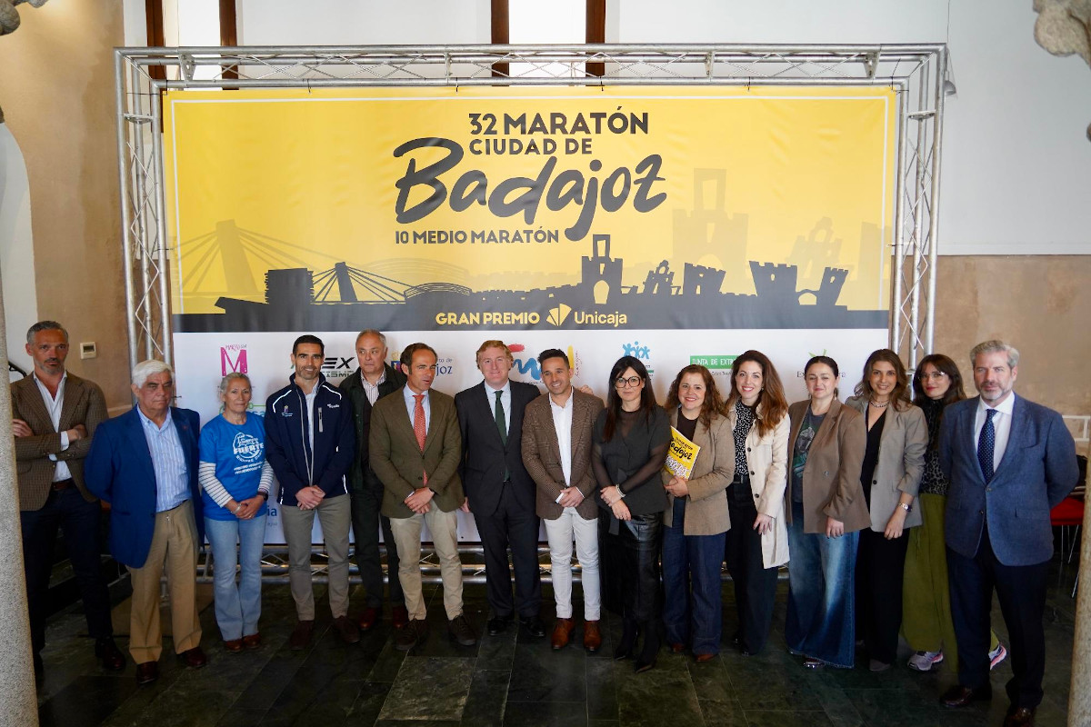 Alrededor de 2.000 atletas participarán en la XXXII Maratón y X Medio Maratón Ciudad de Badajoz ‘Gran Premio Unicaja’