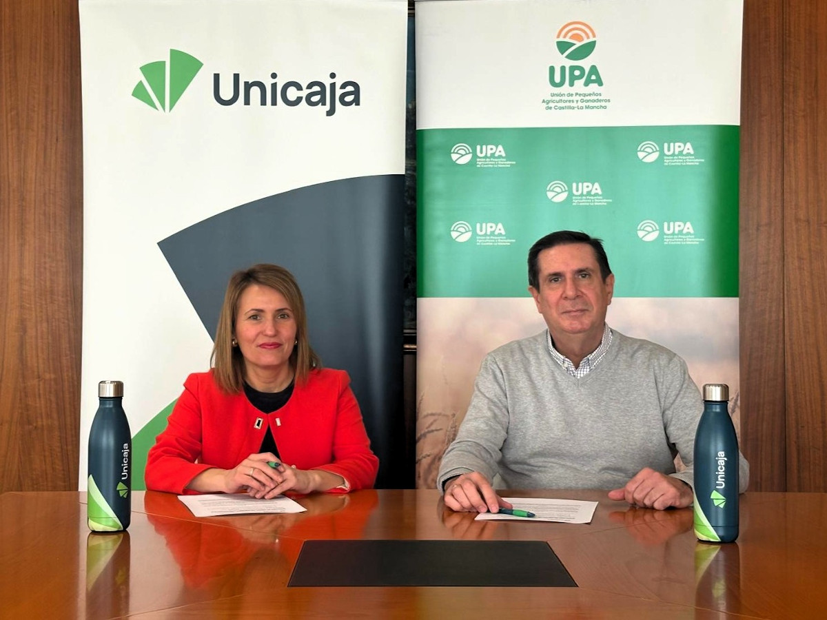 Acuerdo entre Unicaja y UPA Castilla-La Mancha: acompañamiento, gestión, anticipos de las ayudas y condiciones especiales en una nueva campaña de la PAC