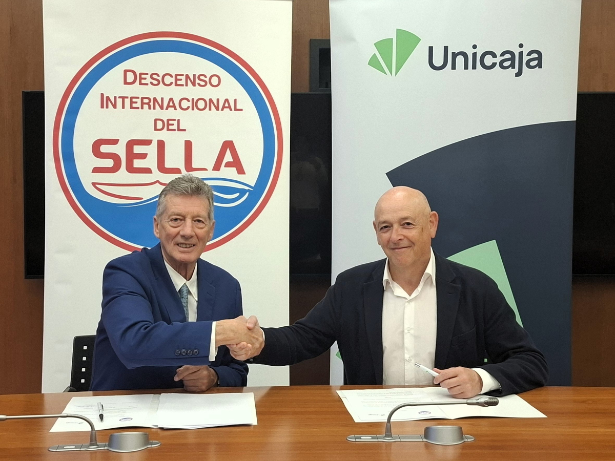 Unicaja refuerza su compromiso con el Descenso Internacional del Sella con un acuerdo para las próximas cinco ediciones