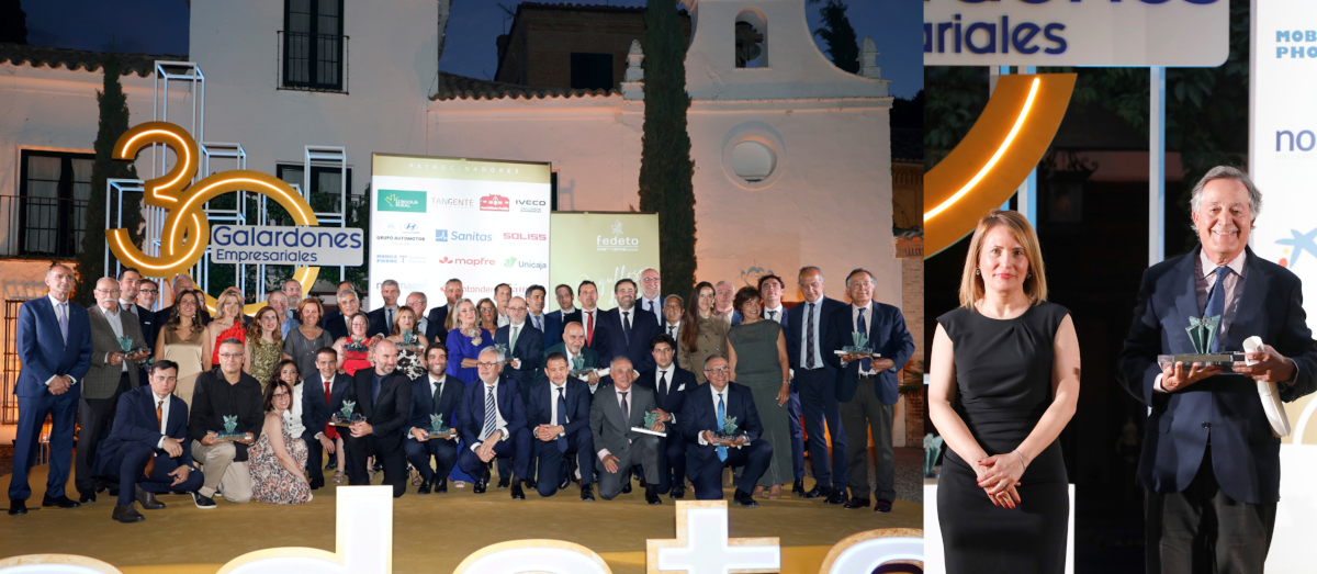 30 años de Galardones de Fedeto reconociendo el talento, el esfuerzo y la generación de riqueza y empleo de las empresas toledanas