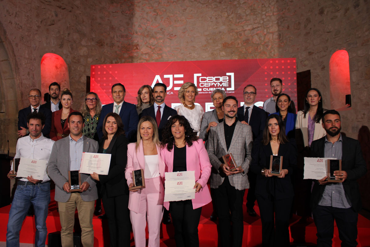 Compromiso con los jóvenes empresarios en los Premios AJE Cuenca
