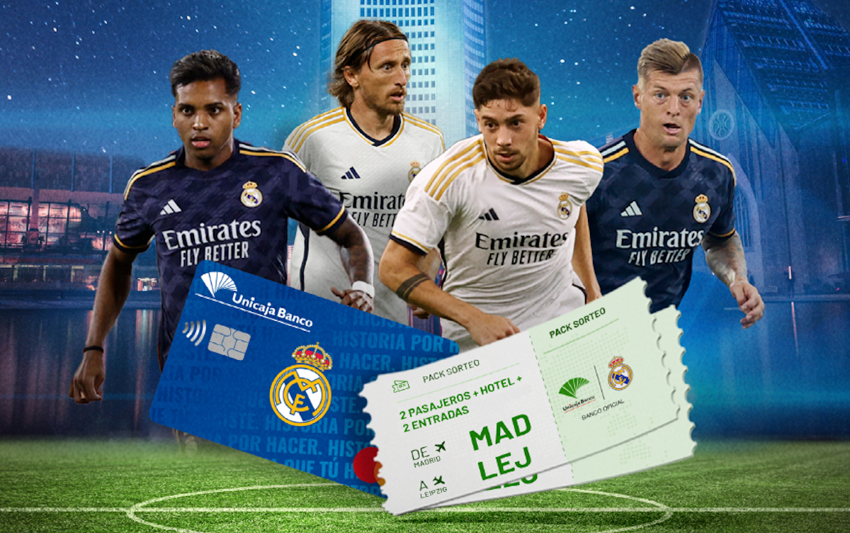 Viaja a Leipzig y disfruta del Real Madrid a través de un sorteo de Unicaja Banco