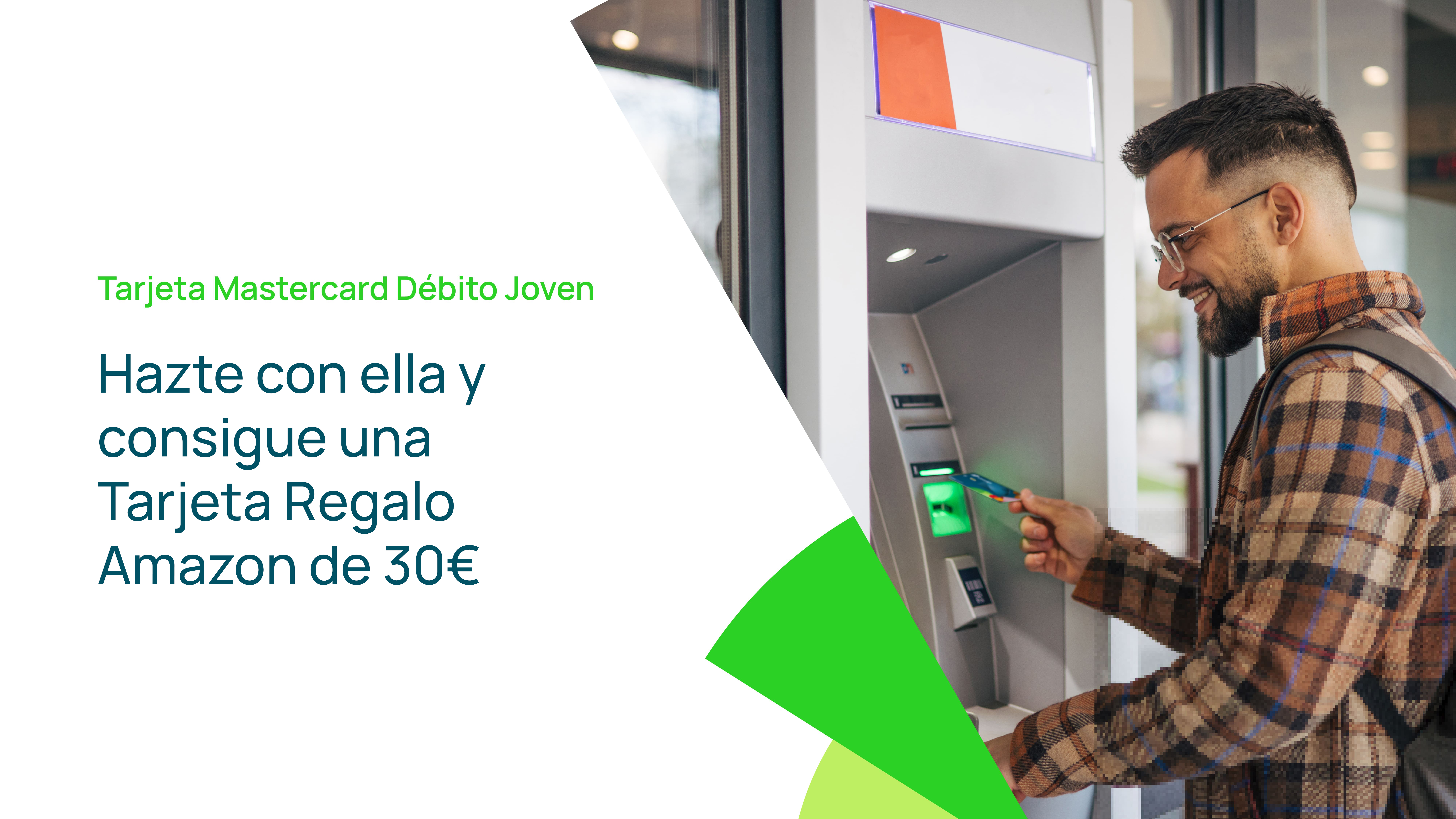 Nueva promoción de 500 tarjetas regalo de Amazon de 30 euros para jóvenes por la contratación y uso de tarjetas