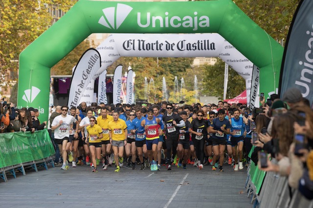 Deporte y compañerismo se dan la mano un año más en la IX Carrera de Empresas de Valladolid, con el patrocinio de Unicaja