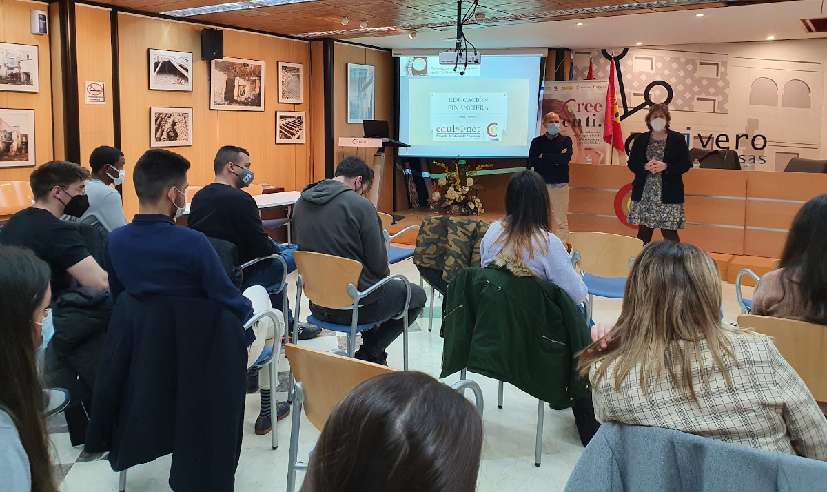Edufinet Project and Toledo Chamber of Commerce organize a workshop on entrepreneurship for students from Talavera