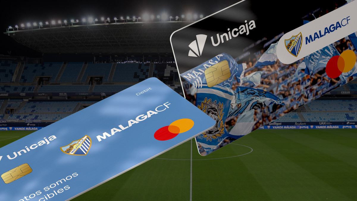 Nueva tarjeta de débito para aficionados del Málaga CF