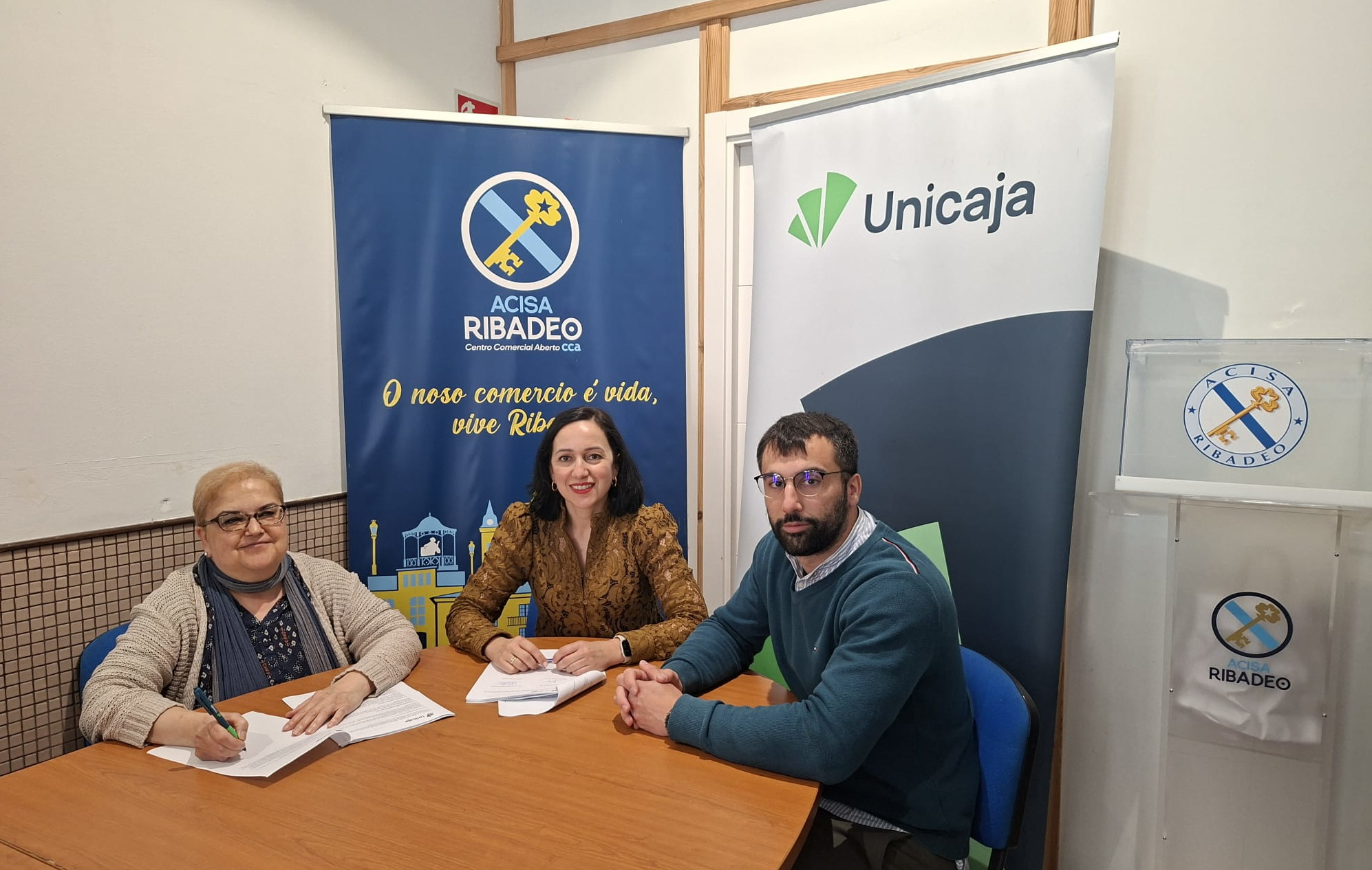 Alianza con Acisa para respaldar a los comerciantes y empresas de Ribadeo