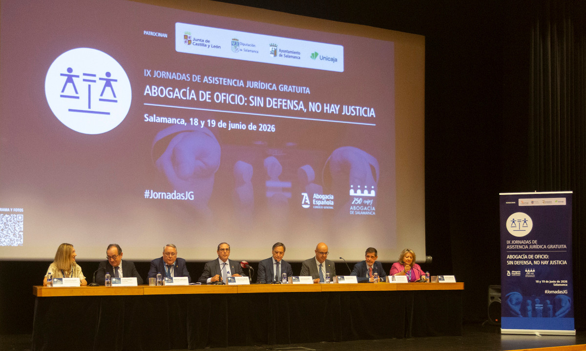 Más de 300 profesionales y expertos participan en las IX Jornadas de Asistencia Jurídica Gratuita en Salamanca