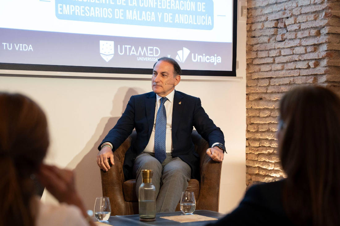 González de Lara analiza el presente del tejido empresarial andaluz, sus retos y oportunidades en el espacio Ágora UTAMED 